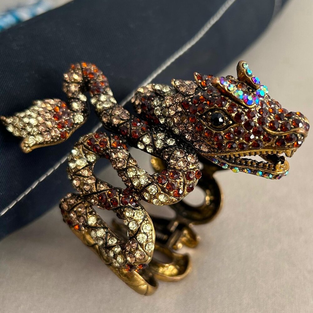 Dragon Rhinestone Fashion Bracelet Cuff - Picture 8 of 8